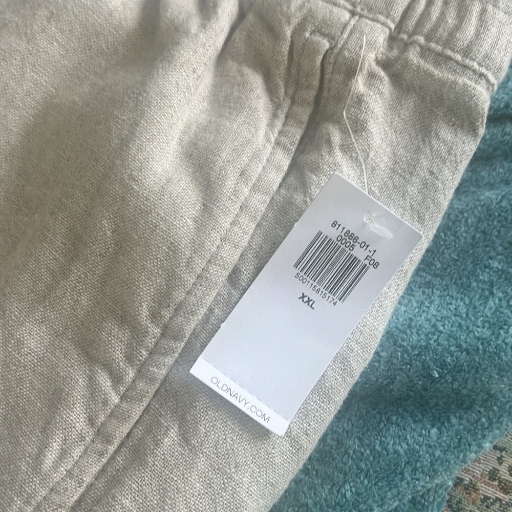 Old Navy Tan High Waist Shorts Lightweight Casual XXL NWT - Picture 7 of 8